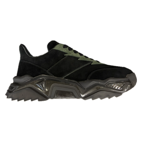 Shark Sneakers- Black & Green Luxury Sneakers