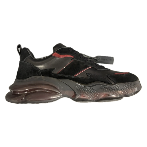 Shark Sneakers- Black & Red Luxury Sneakers
