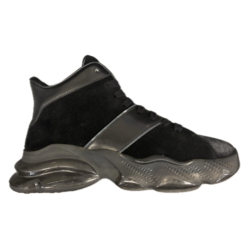 Shark Sneakers- Black Luxury Sneakers Hi Tops