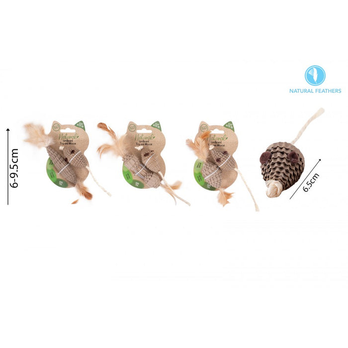 Cardboard Mouse Cat Toy 2 Pack