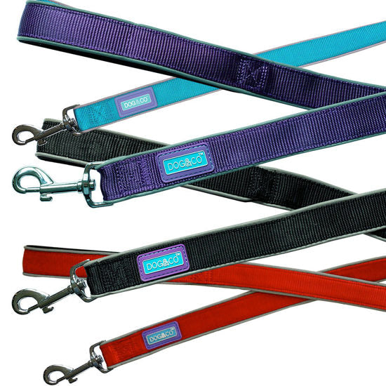 Reflective Padded Dog Lead 120cm