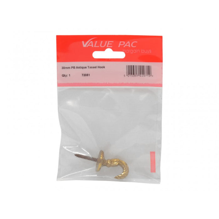 30mm PB Antique Tassel Hook