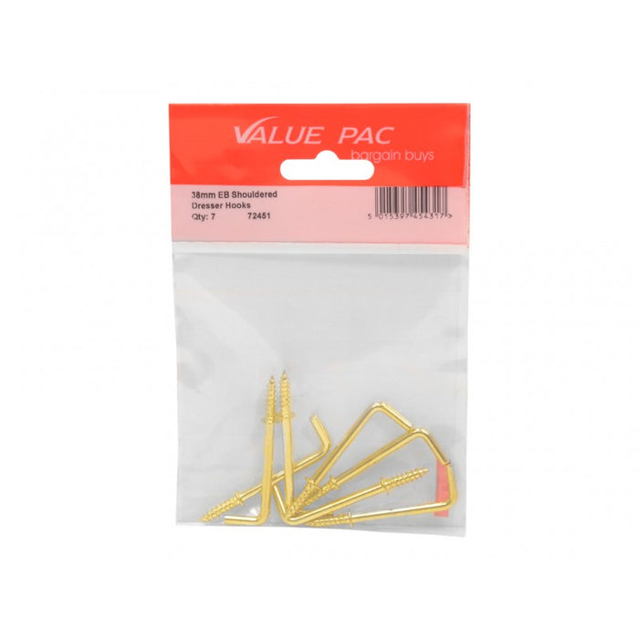 38mm EB Shouldered Dresser Hooks 7pk