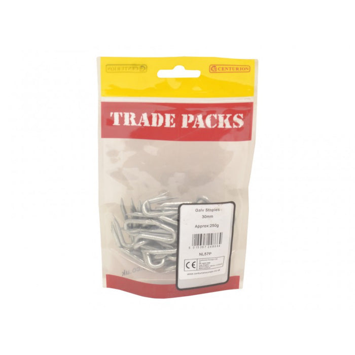 Staples - Galvanised - 30mm (250g)