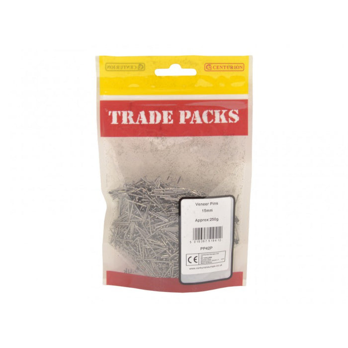 Veneer Pins - Steel - 15mm (250g)