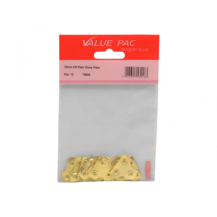 25mm EB Plain Glass Plate 10pk