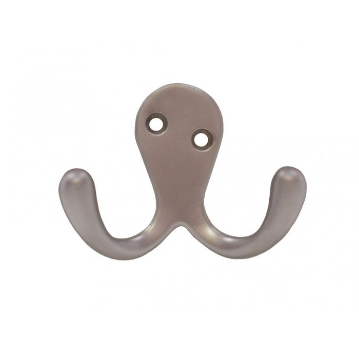50mm CP Die Cast Double Robe Hook