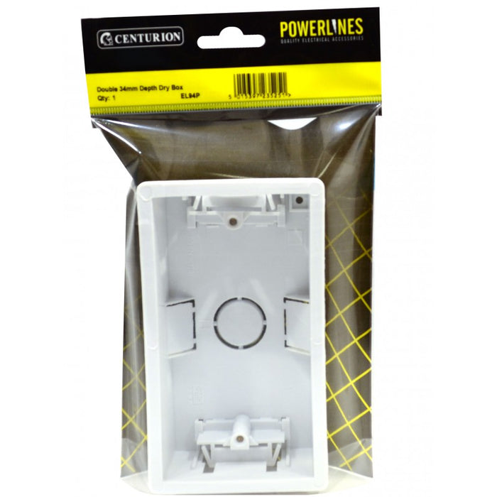 34mm Depth Double Dry Lining Box