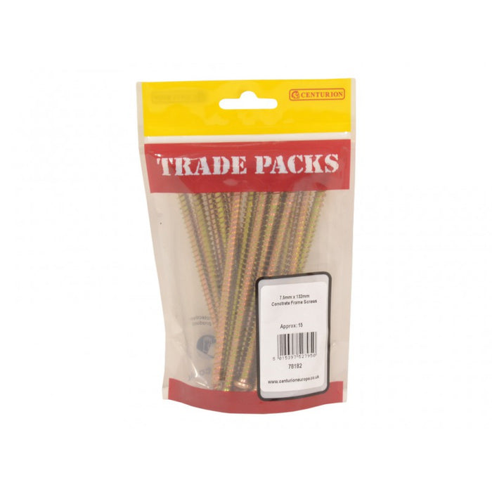 Concrete Frame Screws - ZYP - 7.5mm x 132mm (15 PK)