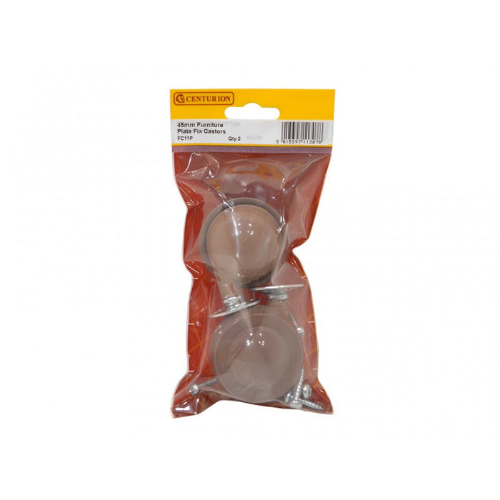45mm Furniture Plate Fix Castors
