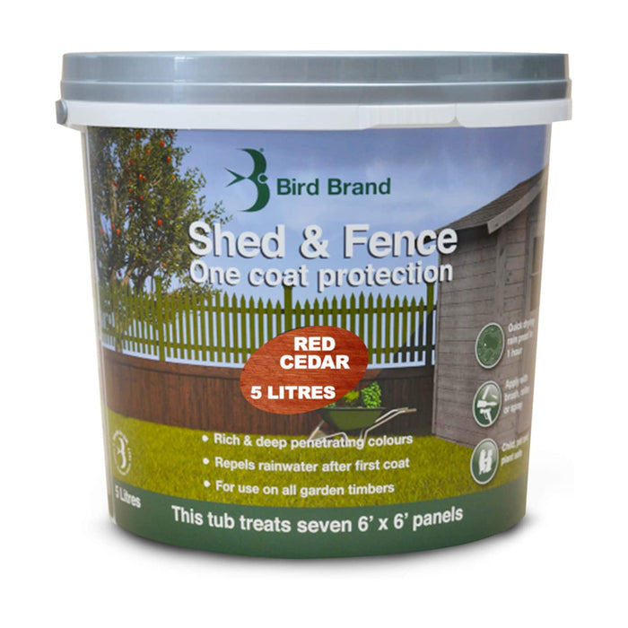 Shed & Fence Paint - 5L Red Cedar