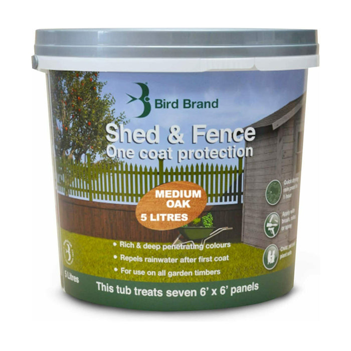 Shed & Fence Paint - 5L Medium Oak