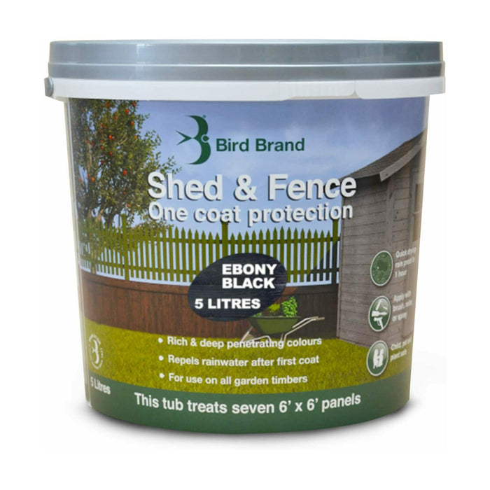 Shed & Fence Paint - 5L Ebony Black