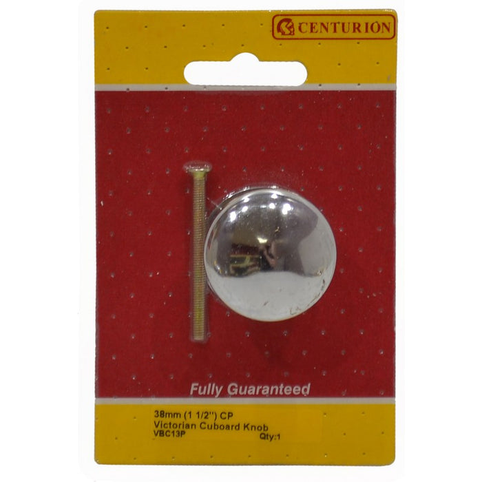 38mm (1 1/2") CP Victorian Cupboard Knob