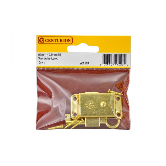 63mm x 32mm (2 1/2" x 1 1/4") EB Wardrobe Locks