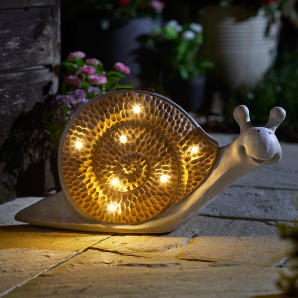 Wood Stone In-Lit Snail