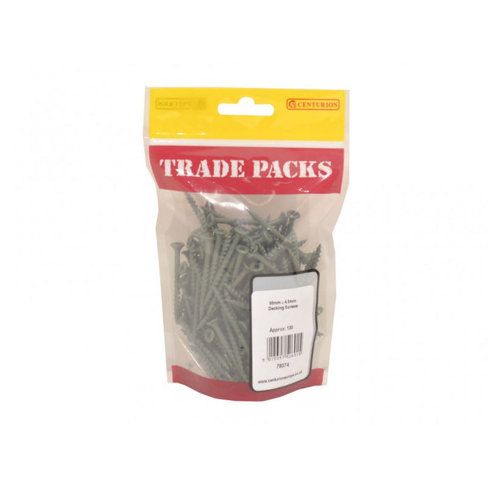 Timber Decking Screws - Green - 50mm x 4.5mm (130 PK) )