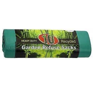 Heavy Duty Recycled Garden Refuse Sacks 10 Pack Bags
