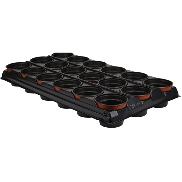 Growing Tray With 18 Round Pots