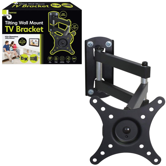 Tilting Wall Mount TV Bracket 10-23"