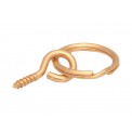 Medium Coppered Picture Screw Rings 6pk