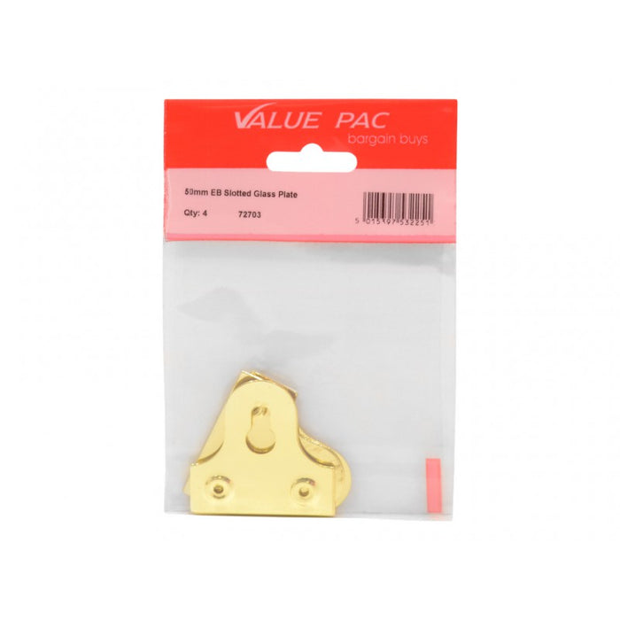 50mm EB Slotted Glass Plate 4pk