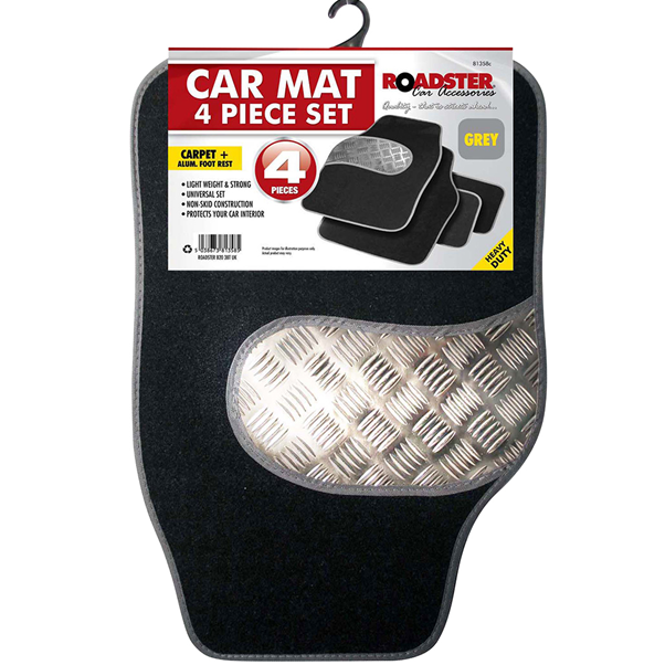 4pc Grey Car Mats