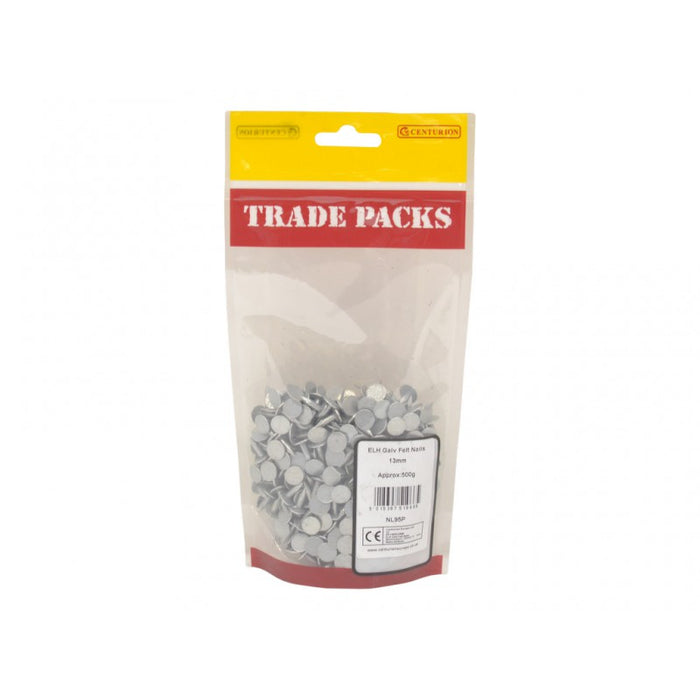 Felt Nails - Galvanised ELH - 13mm (500g)