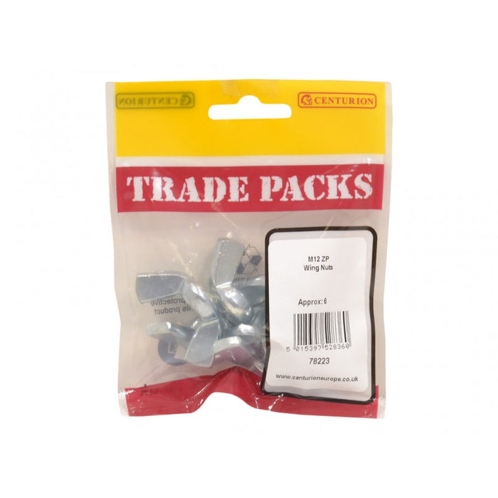 Wing Nuts - ZP - M12 (6 PK)