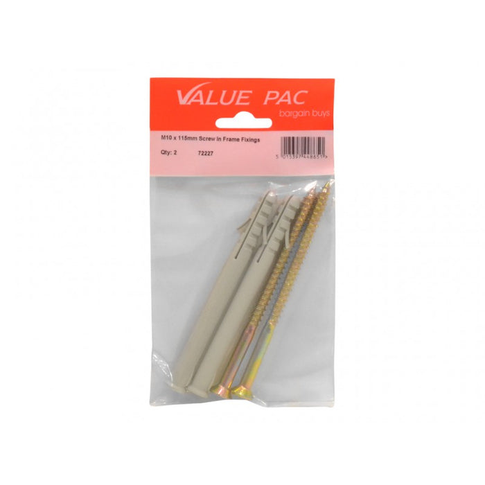 M10 x 115mm Screw In Frame Fixings