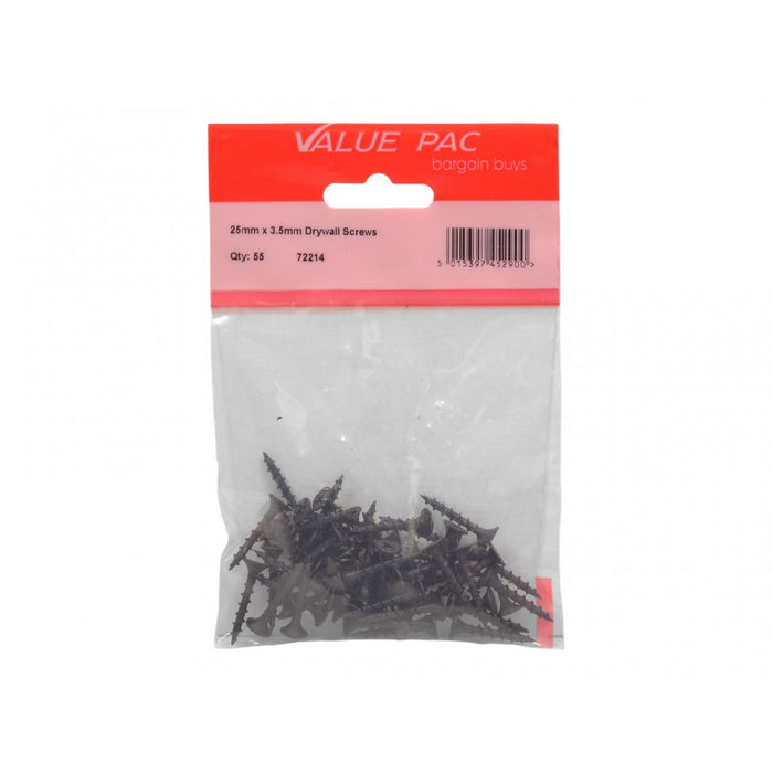 25mm x 3.5mm Drywall Screws 45pk