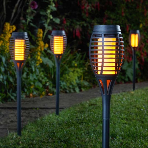 Party Flaming Torch Black, 5pc Carry Pack