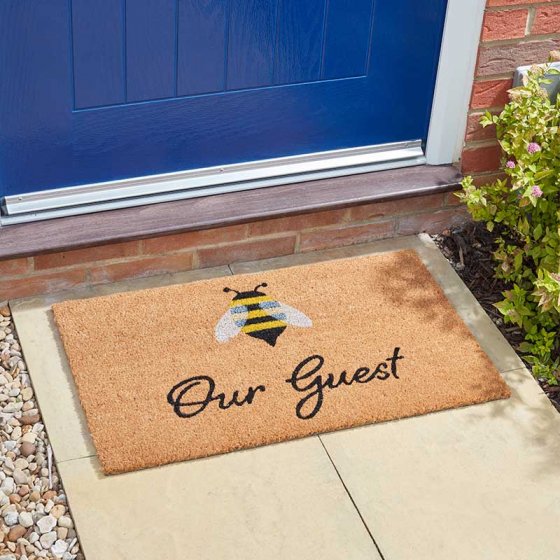 Bee Our Guest Door Mat 75x45cm