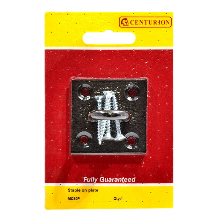 Staple On Plate - Black - 6mm