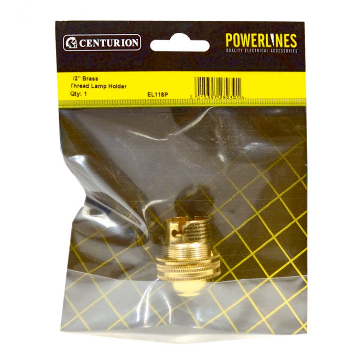 1/2" Brass Thread Lamp Holder