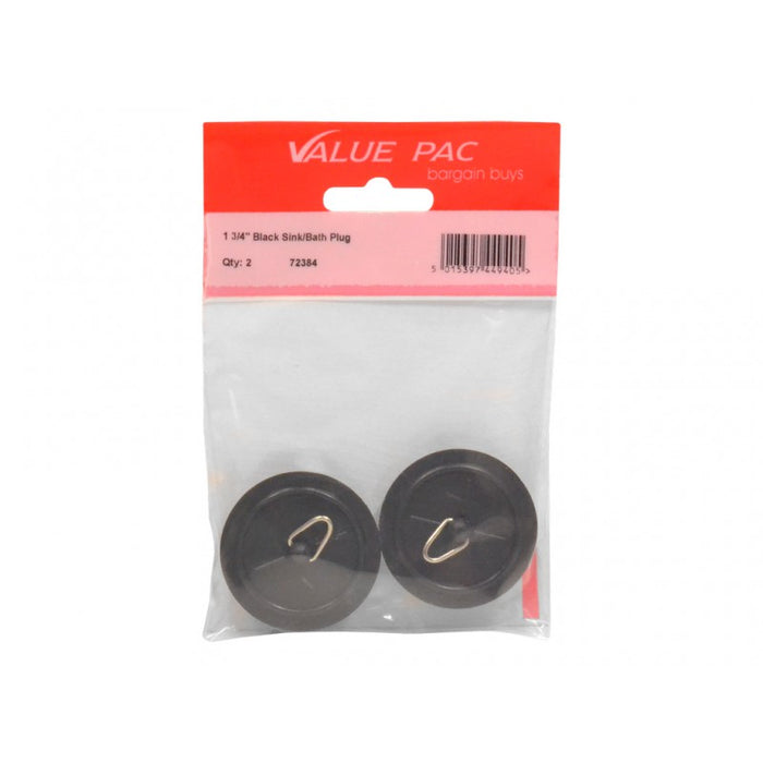 1 3/4" Black Sink/Bath Plug