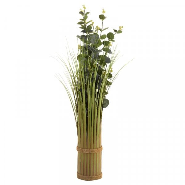 Faux Bouquet, In-Lit Eucalyptus, Verde