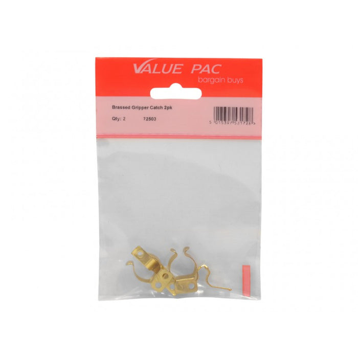 Brassed Gripper Catch 2pk