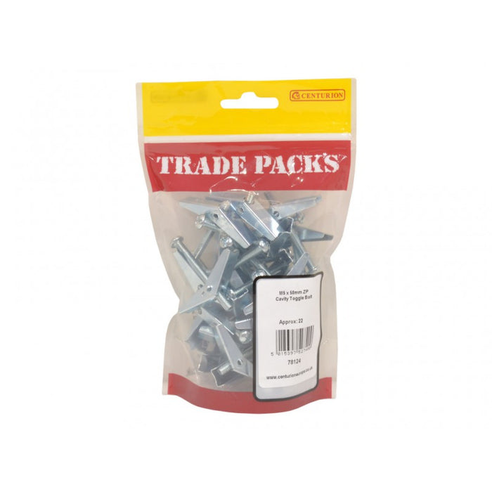 Cavity Toggle Bolt - ZP - M5 x 50mm (22 PK)
