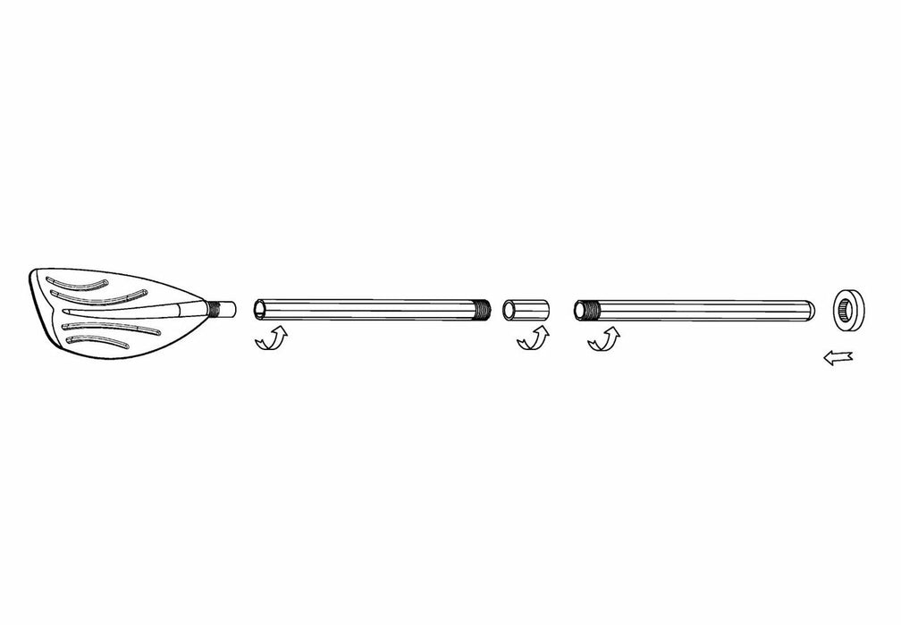 48in Deluxe Aluminum Oars