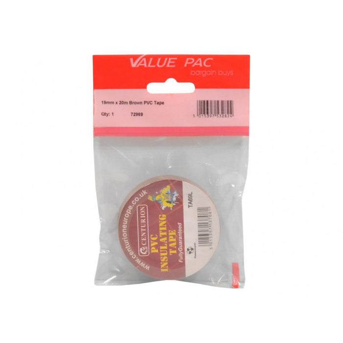 19mm x 20m Brown PVC Tape 19mm x 20m Brown PVC Tape