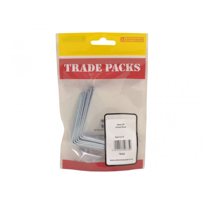 Corner Brace - ZP - 63mm (6 PK)