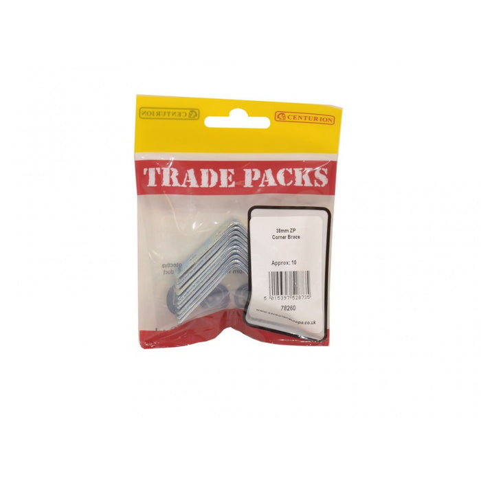 Corner Brace - ZP - 38mm (10 PK)