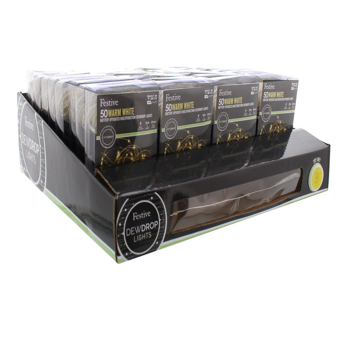 50 Battery Operated Dewdrop Lights