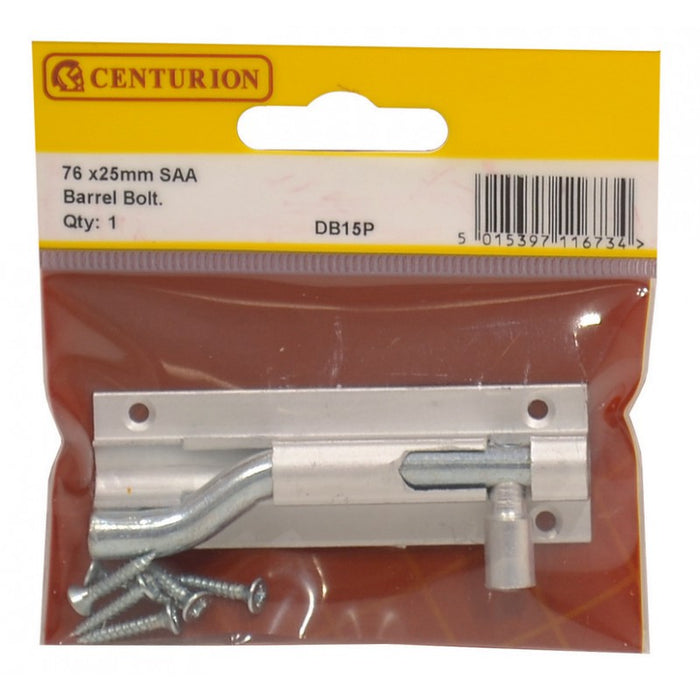 75mm (3") x 25mm (1") SAA Wide Necked Barrel Bolt