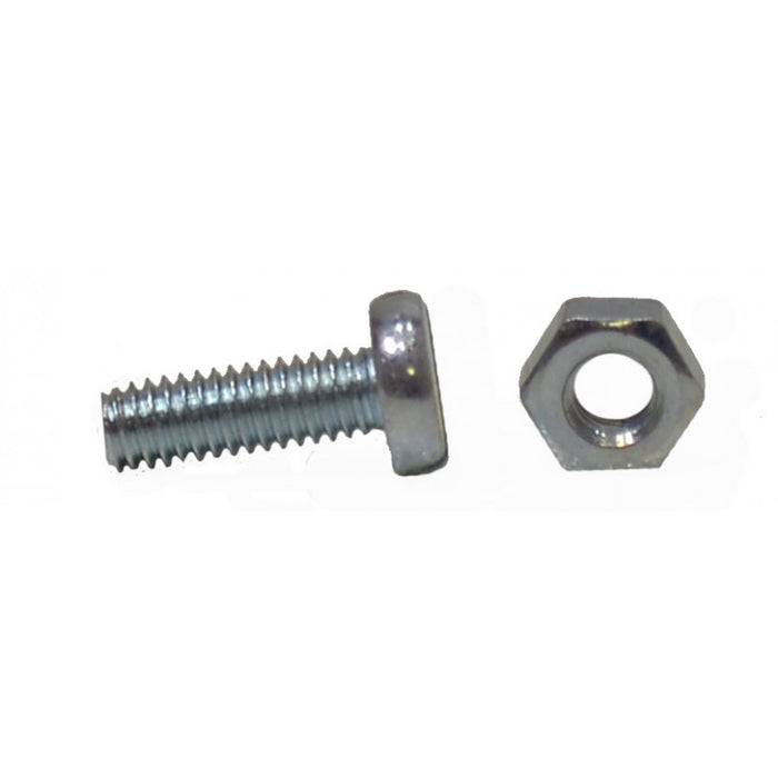 M5 X 12MM Machine Screws & Nuts ZP Slot Pan Head (25 Pack)
