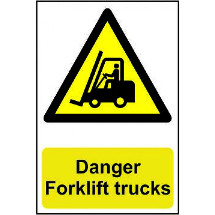 Danger Forklift trucks - PVC (200 x 300mm)