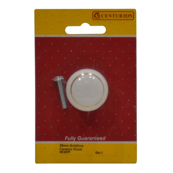 35mm Goldline Ceramic Knob
