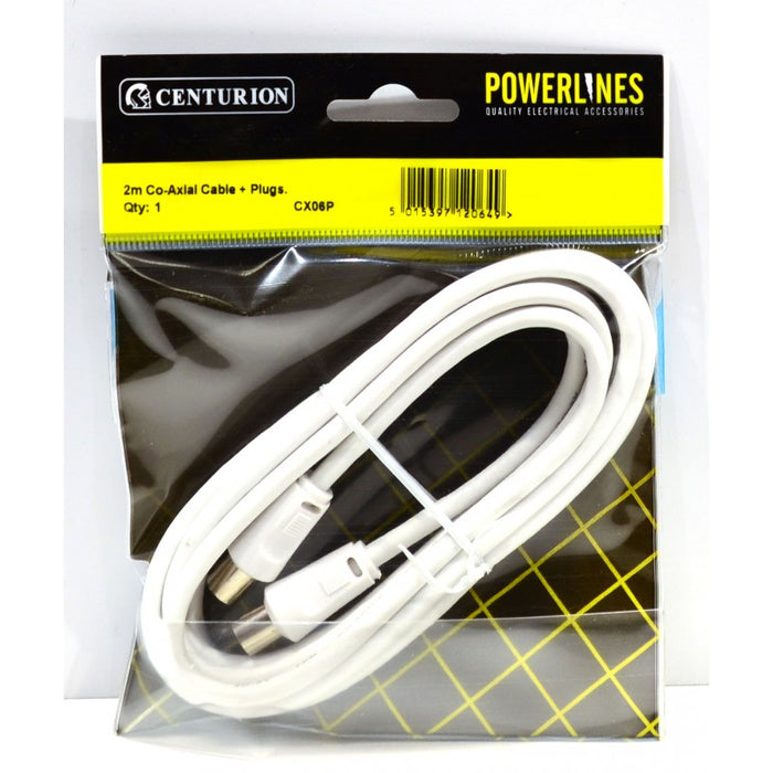 2m Cable & Plugs Co-Axial Cable