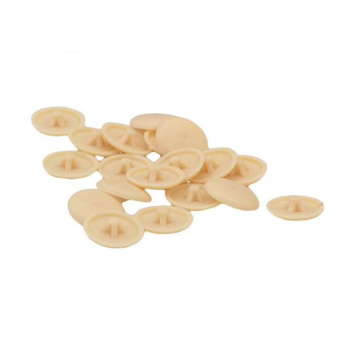 Beige Pozi Screw Cover Caps 60pk